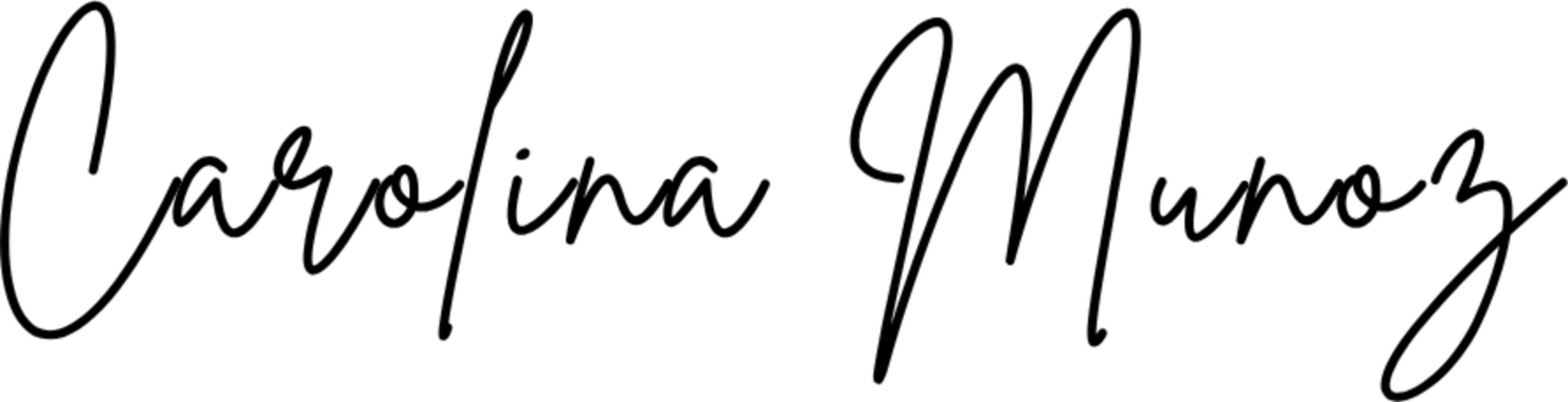 Firma de Carolina Muñoz